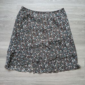 Elegant Floral A-Line Skirt